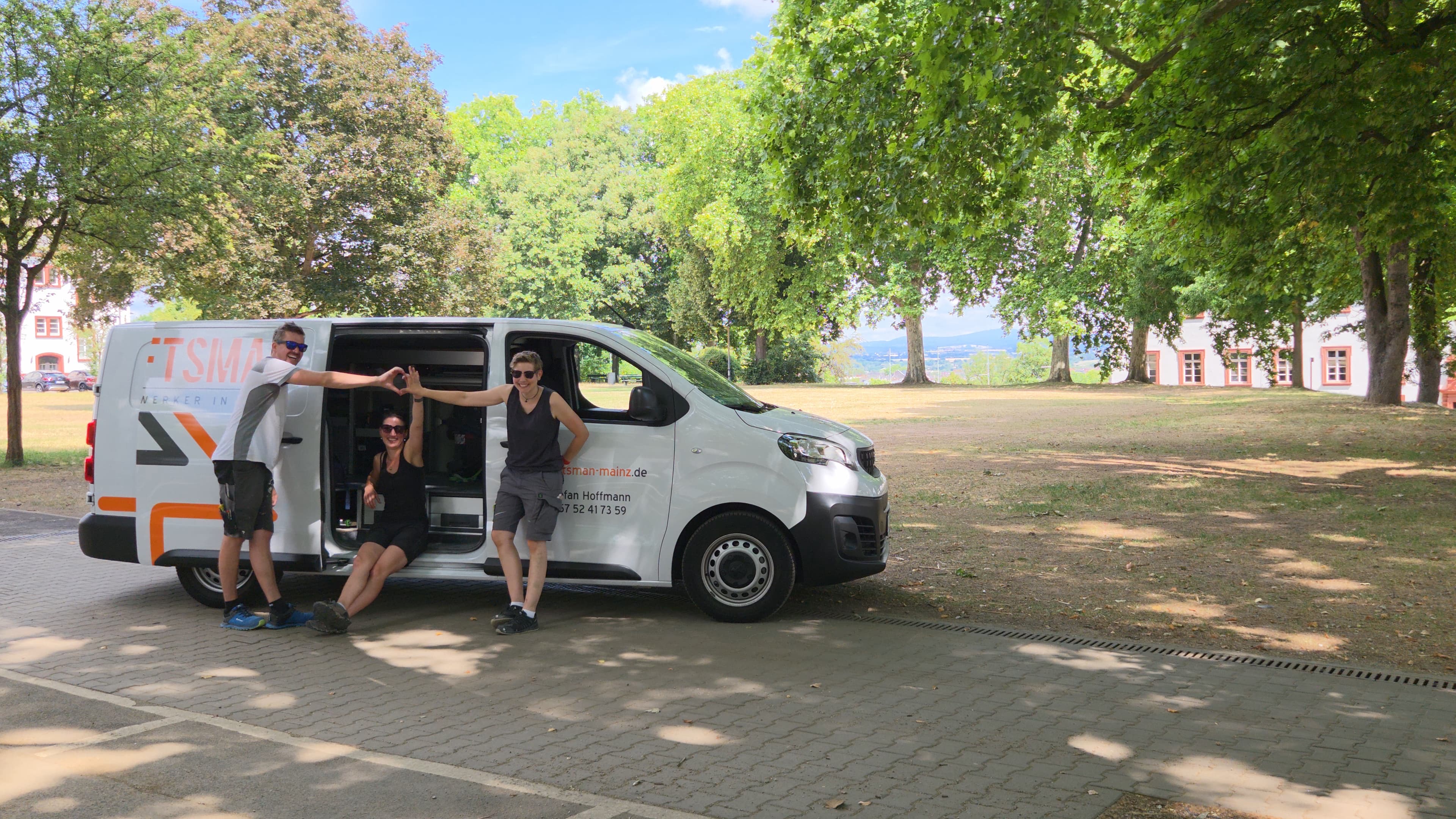 Das Craftsman-Team — Stefan Hoffmann und zwei Handwerkerinnen in Mainz